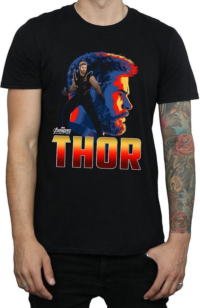 Avengers Infinity War - T-Shirt für Herren BI536 (M) (Schwarz)