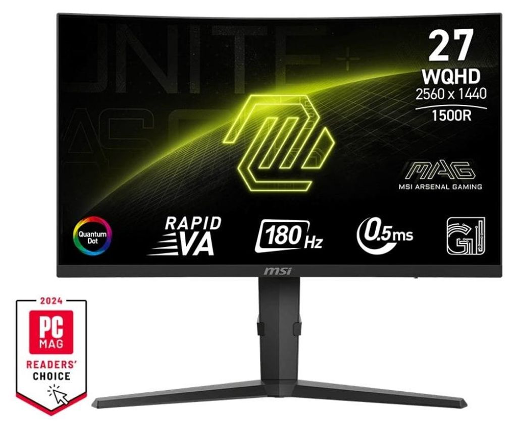 MSI MAG 275CQRF QD E2, 68,6 cm (27"), 2560 x 1440 px, Wide Zdjęcie produktu 
