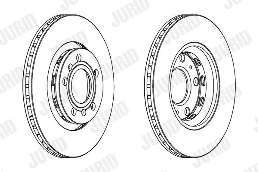 JURID 562514JC Disques de Frein 280mm Haute Performance pour Audi A8