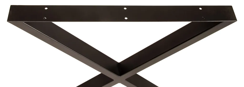 Pied de table industriel noir 70cm - Support robuste pour bureau et table - 7
