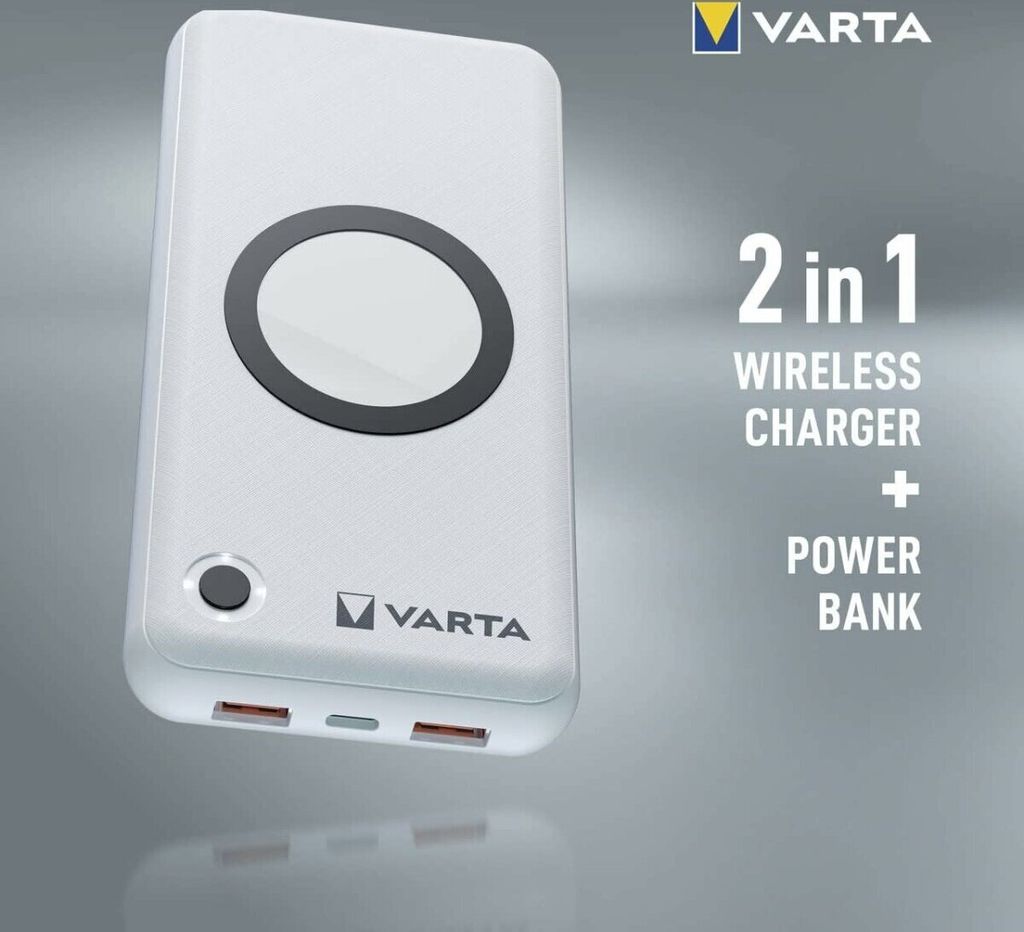 Varta Wireless Power Bank 20000 Ladekabel USB-C 10W   Type Produktbild 3