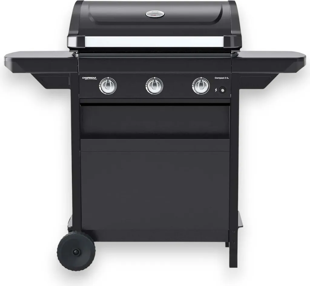 Barbecue à gaz COMPACT 3L : Grillades et cuisson four pour repas de famille
