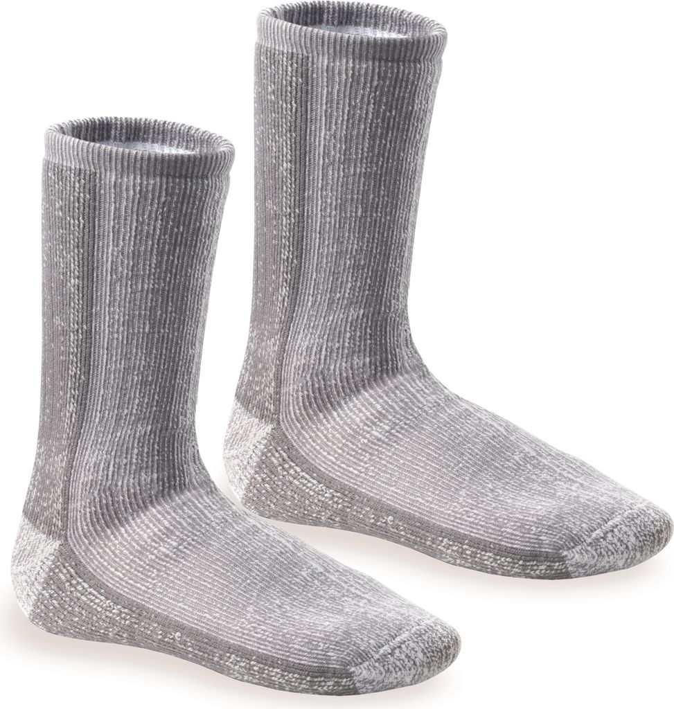 Footstar Damen & Herren Wollsocken (2er Pack) THERMO-ULTRA - Hellgrau 39-42
