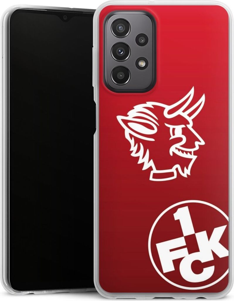 DeinDesign Slim Hülle für Samsung Galaxy A23 5G Silikon Case Ultra Dünn Handyhülle 1. FC Kaiserslautern Offizielles Lizenzprodukt Teufel