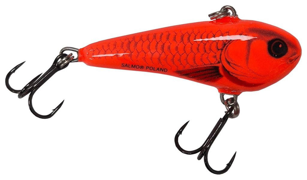 Salmo Chubby Darter sinkend 4cm Wobbler, Salmo Farben:Glow Red