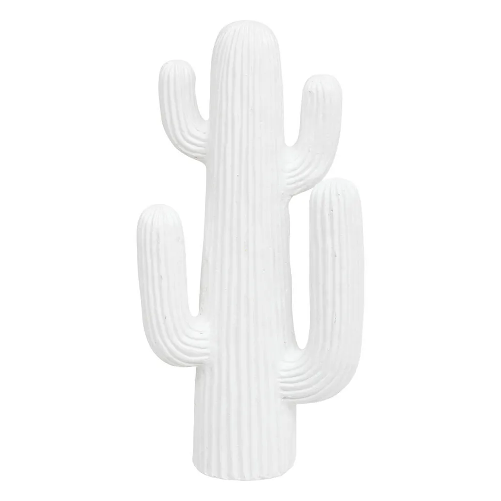 Cactus blanc RODRIGO 38 cm - Déco sans entretien pour intérieur chic
