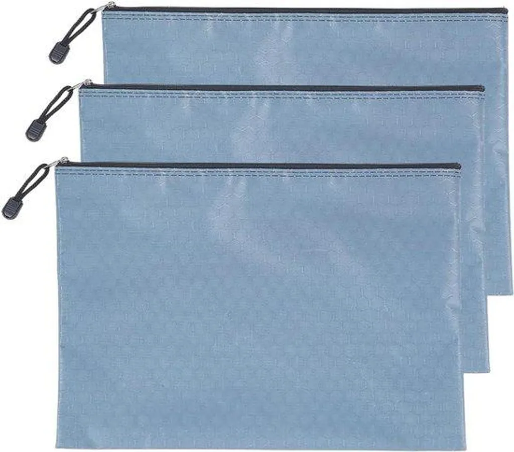 Pochettes A4 recyclables et étanches grises lot de 3 de haute qualité