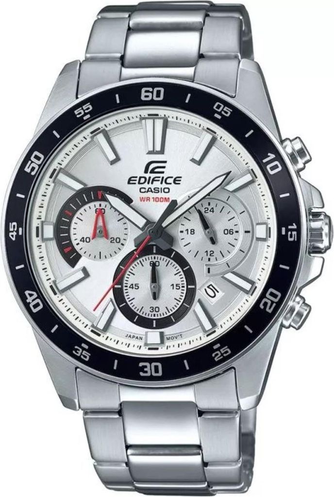 Casio Edifice Analog Herrenuhr Edelstahl silbern Produktbild 