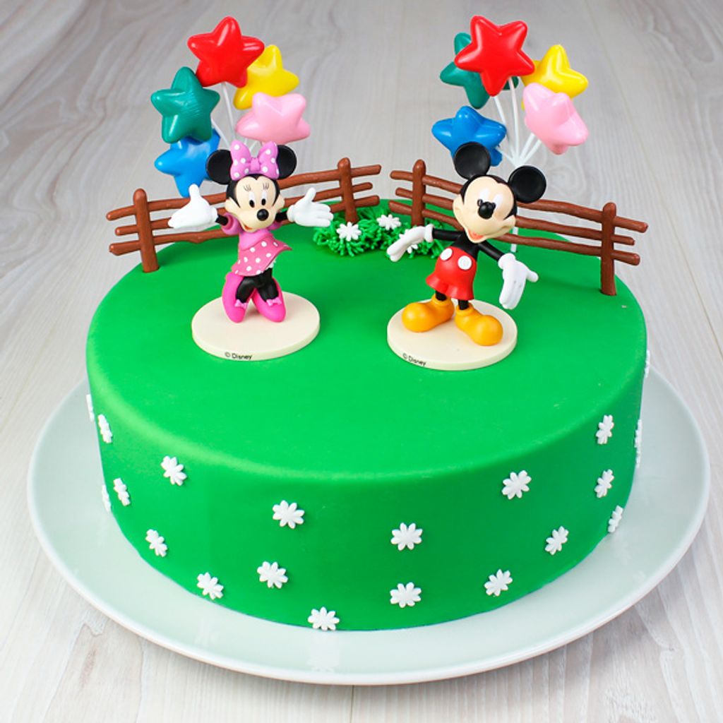 Torte Torten Deko-Set „MINNIE MOUSE“ – Maus Kuchen Tortendeko Mickey Mouse