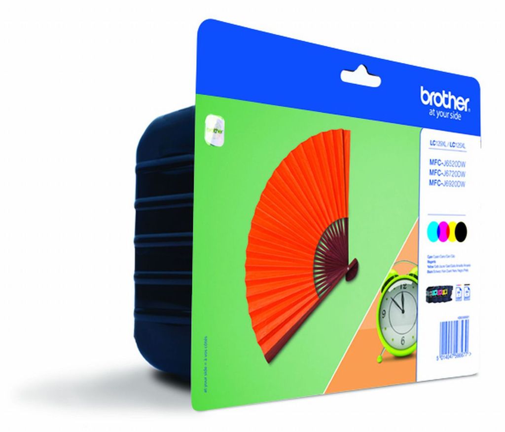 Brother LC129XL Value Pack - 4er-Pack - Schwarz, Gelb, Produktbild 