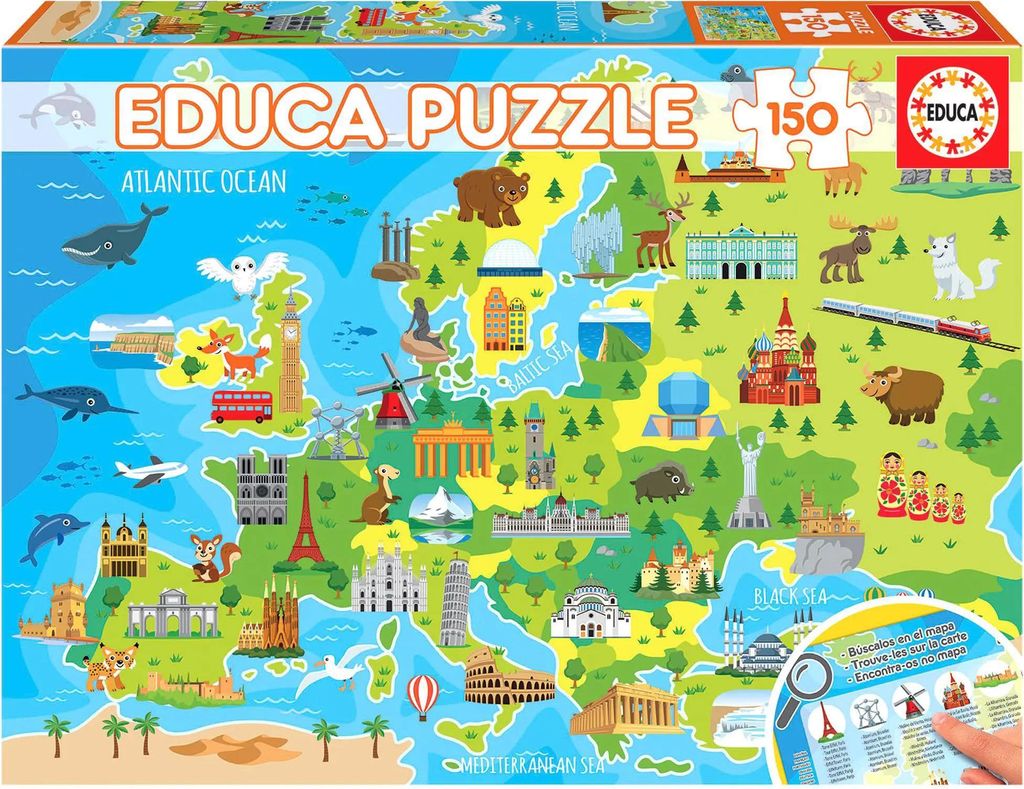 Educa - Europakarte 150 Teile Puzzle