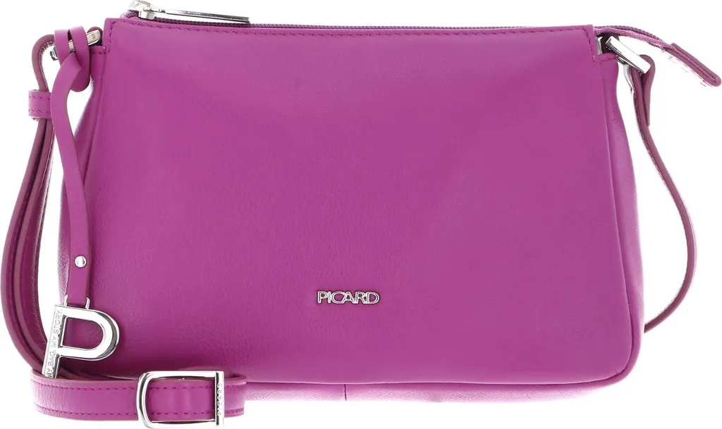 Sac Crossbody en cuir fuchsia PICARD Really avec bandoulière réglable chic