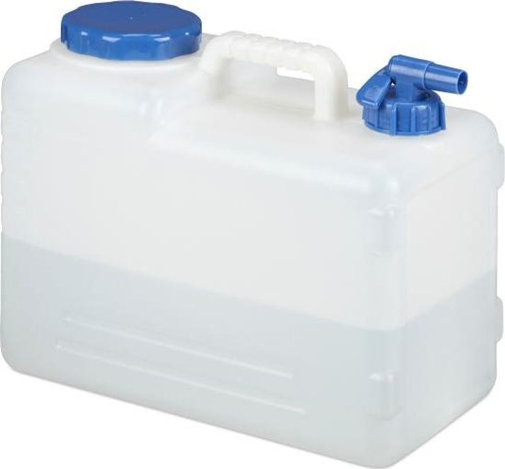 Robuster Kunststoff Wasserbehälter 10-25 Liter mit Wasserhahn, aufhängbar