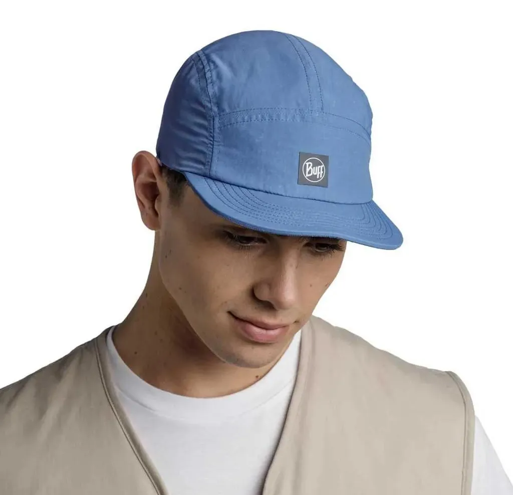 BUFF 5 Panel Explore Cap Denim - Casquette Anti-UV et Anti-Transpiration