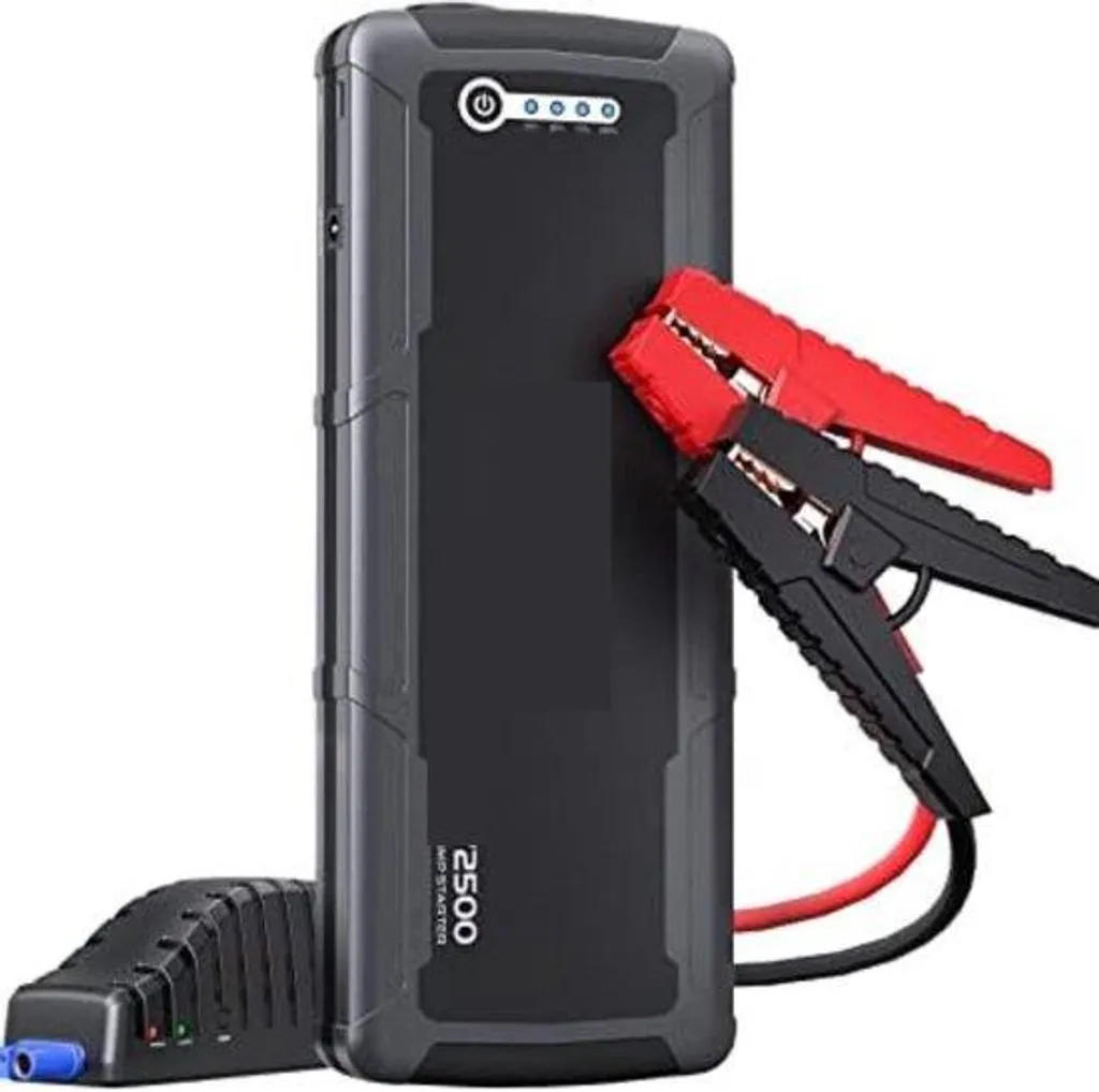 Démarreur de secours ultra puissant 2000A avec lampe LED et USB-C intégré