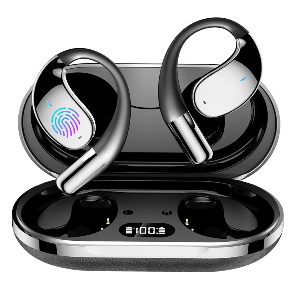 Übersetzer Ohrhörer mit Ladecase, 133 Sprachen Echtzeit Übersetzung, Bluetooth 5.4, Bluetooth Sport Headset, Nicht-in-Ear, 6 Soundeffekte