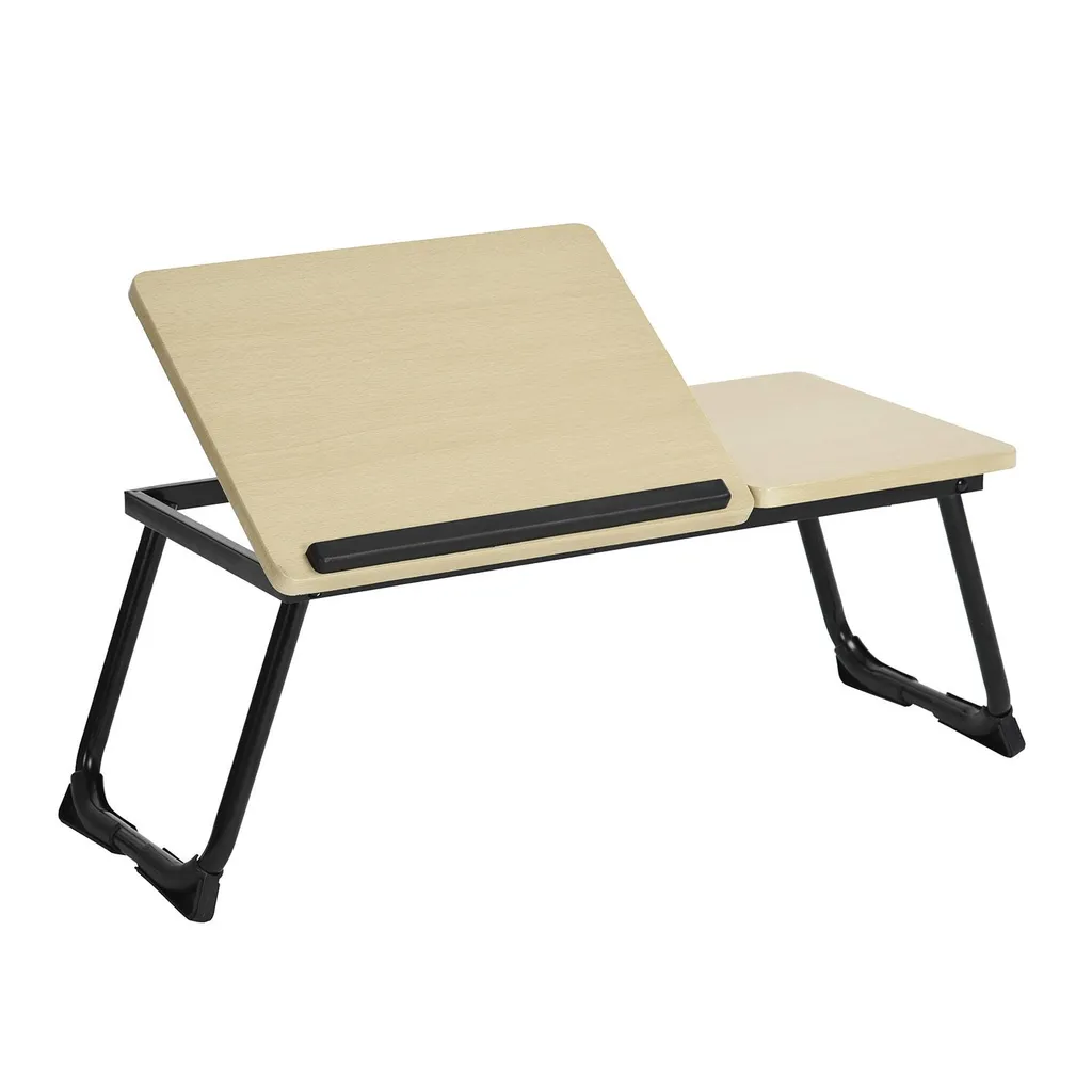 Table pliable pour travailler au lit ou canapé support PC portable bois