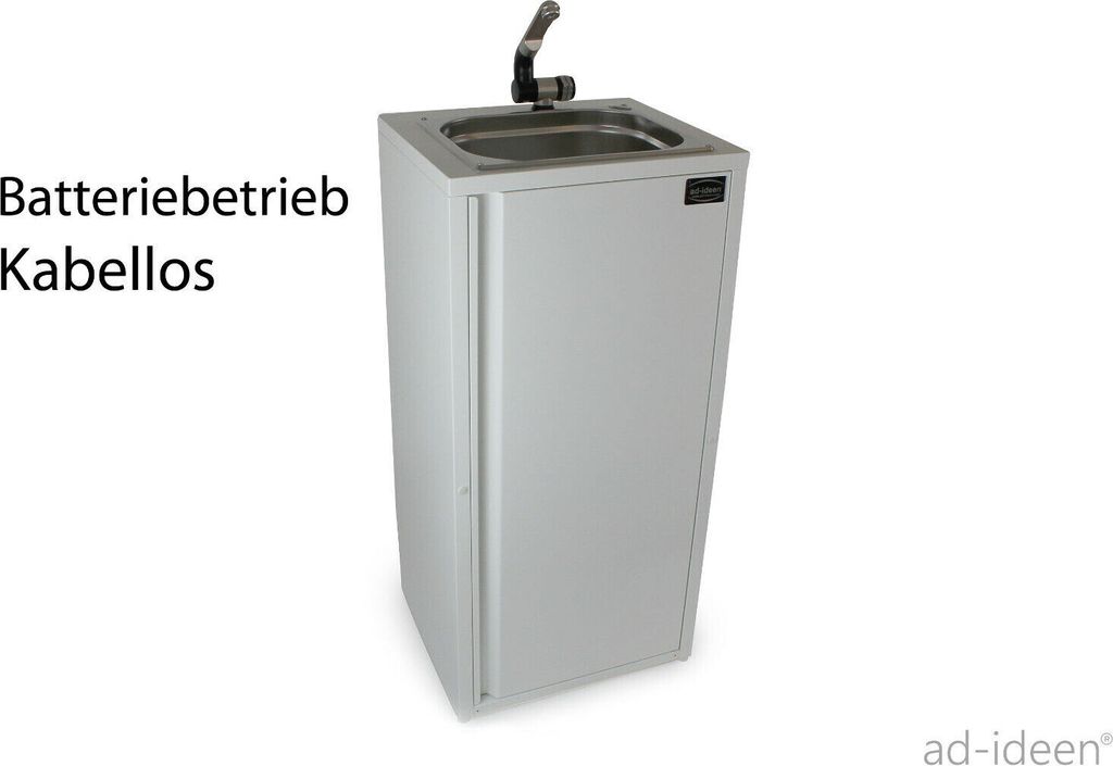 Mobiles Handwaschbecken Spüle Batteriebetrieb Autark Marktstand Imbiss Gastro