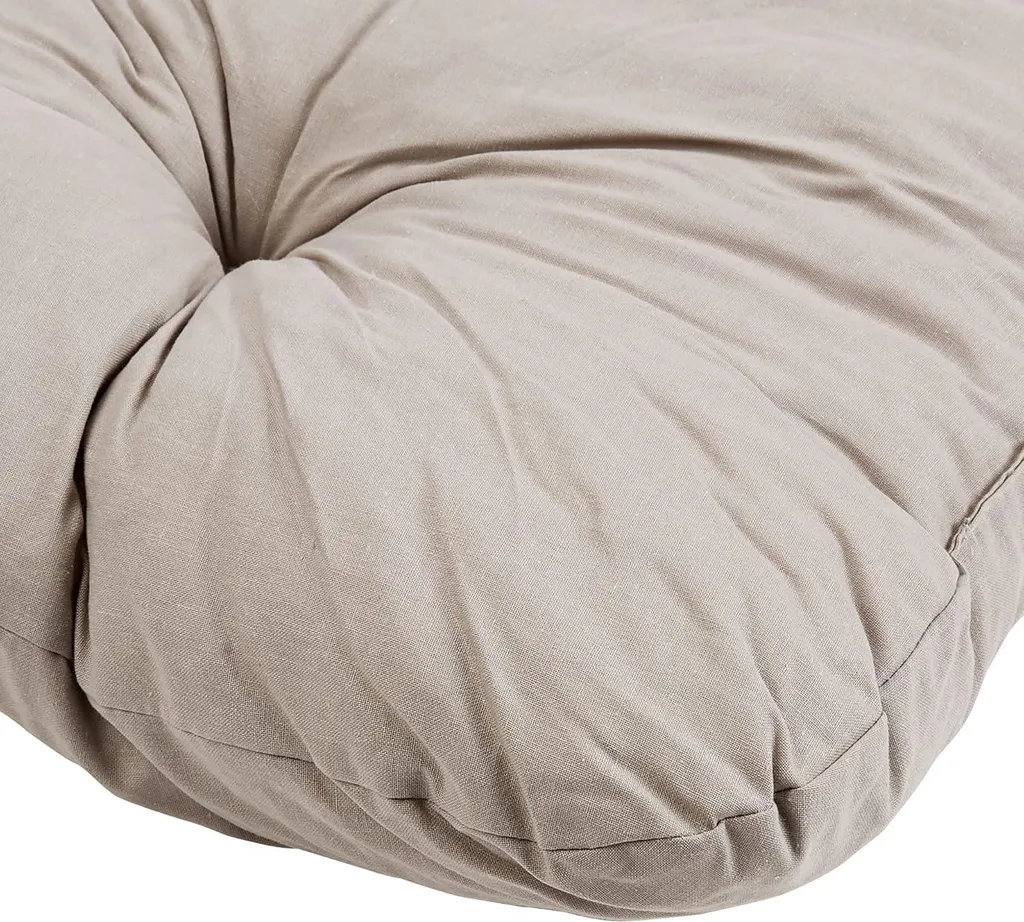 Coussin pour banc de jardin 2 places confortable gris 100x98x8 cm relax