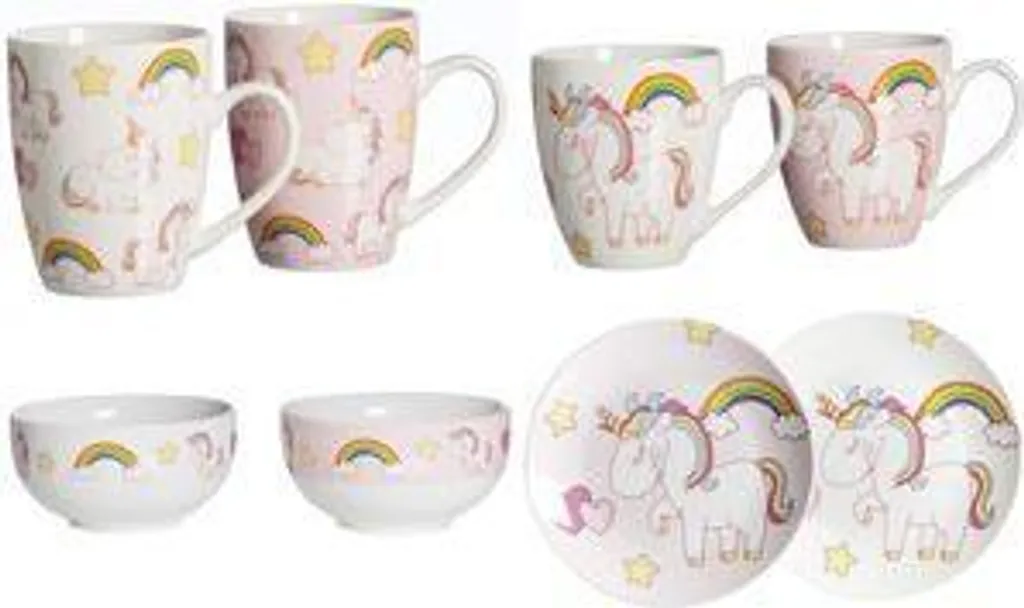 Ritzenhoff & Breker 31676 Unicorn Set 6 Tazze 0,35L Porcellana