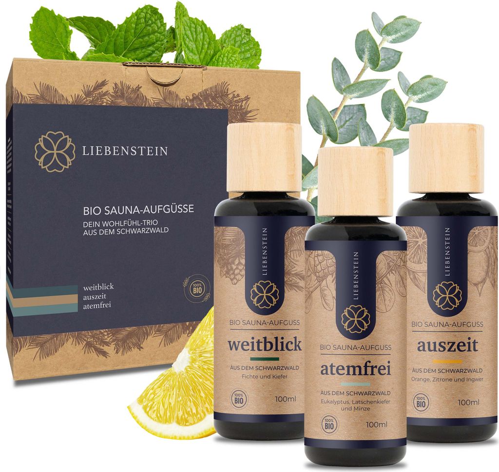 Liebenstein Saunaaufguss 3er Set - 3 x 100 ml