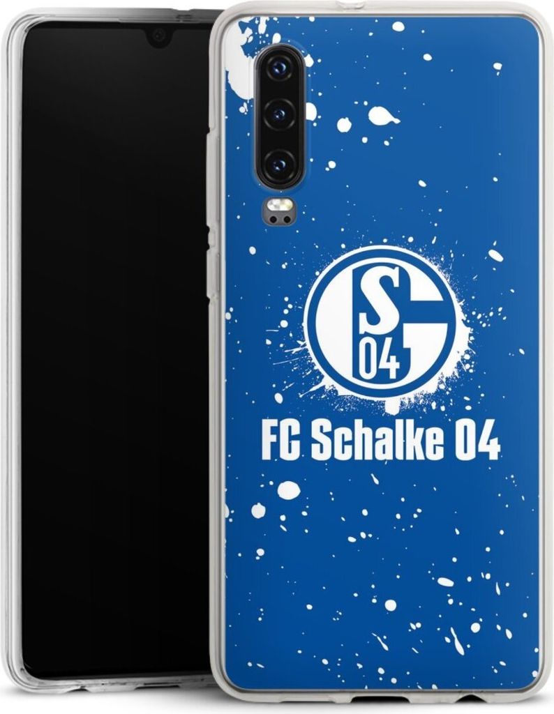 DeinDesign Handyhülle für Huawei P30 Silikon Hülle Case Smartphone Schutzhülle FC Schalke 04 Logo S04