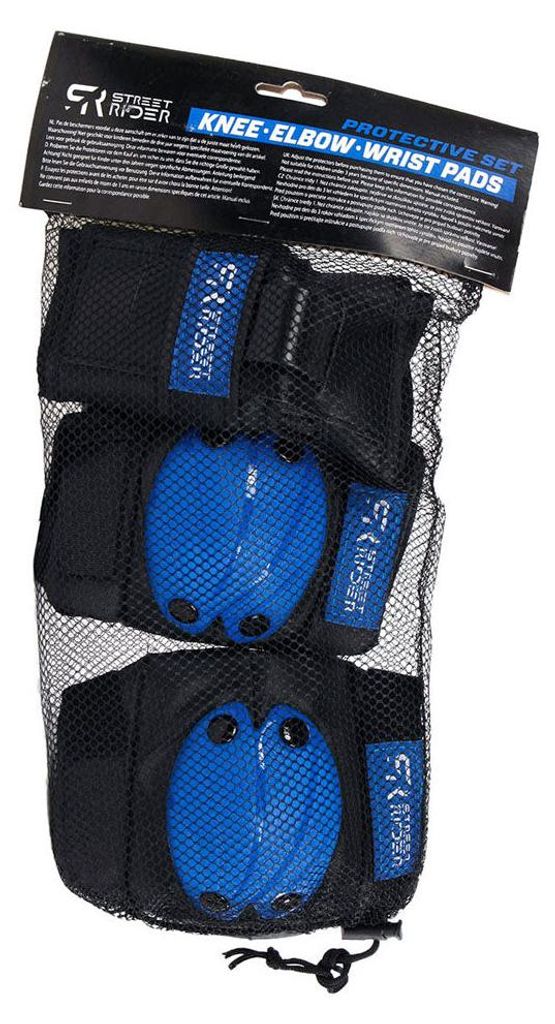 Street Rider Schutzset M - Blau, 6dlg. Produktbild 