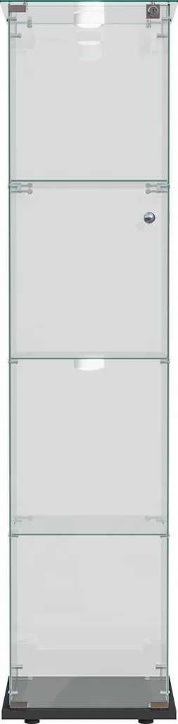 Vitrine en verre anti-poussière avec serrure pour objets de valeur