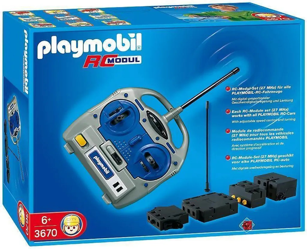 Commande à distance pour voitures Playmobil 3670, kit complet de conduite