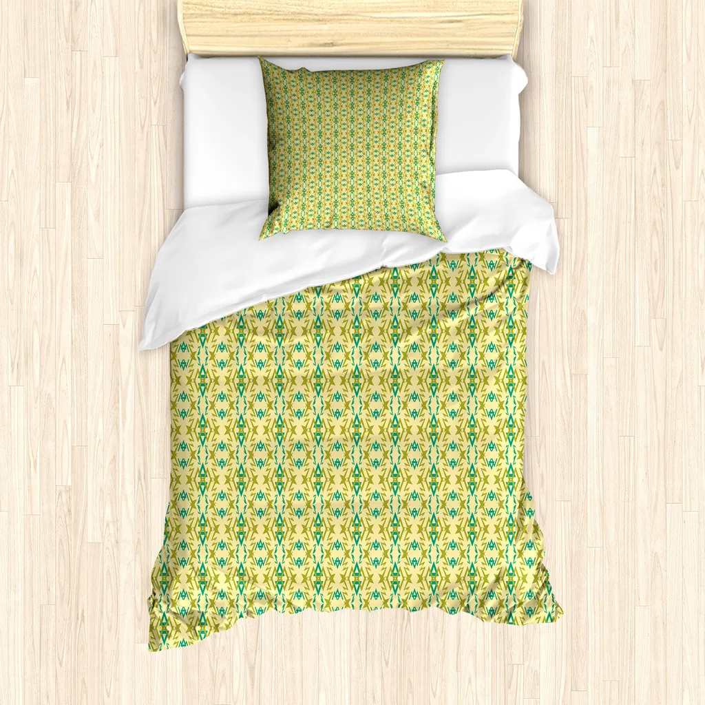 Set Letto Anallergico ABAKUHAUS 135x200 Ipoallergenico Giallo