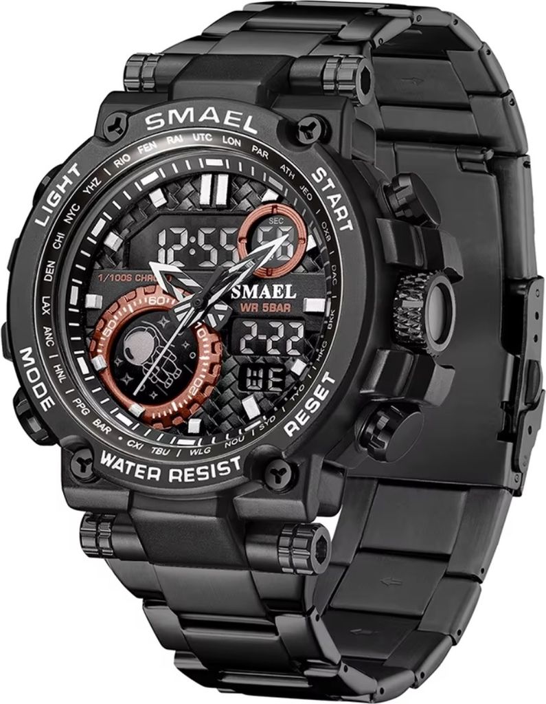 SMAEL BE-35286 Herrenuhr Schwarz/Rot – Stilvoll & Einzigartig KP35286