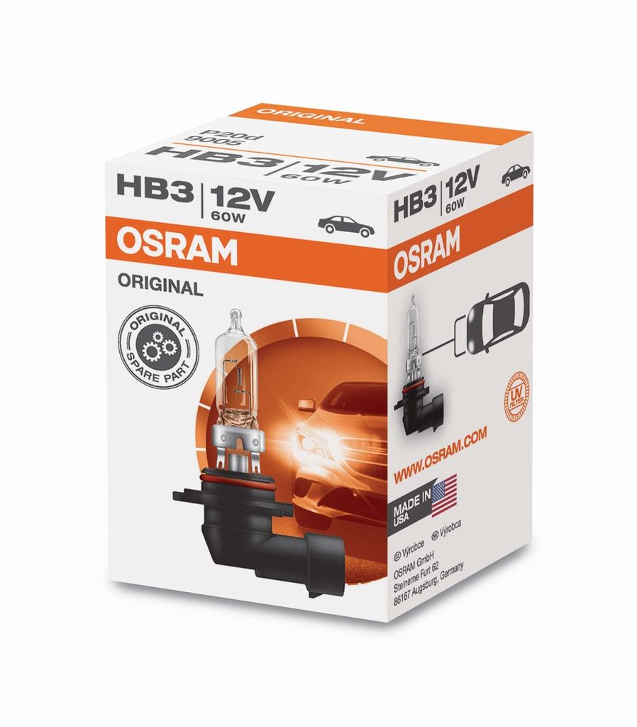 OSRAM ORIGINAL LINE HB3 P20d 12 V/60 W (confezione da 1) Immagine del prodotto 