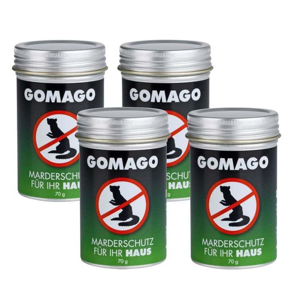 GOMAGO Marderschutz für Ihr Haus 2er Set, Zuverlässige und artgerechte  Mardervergrämung durch Duftstoff