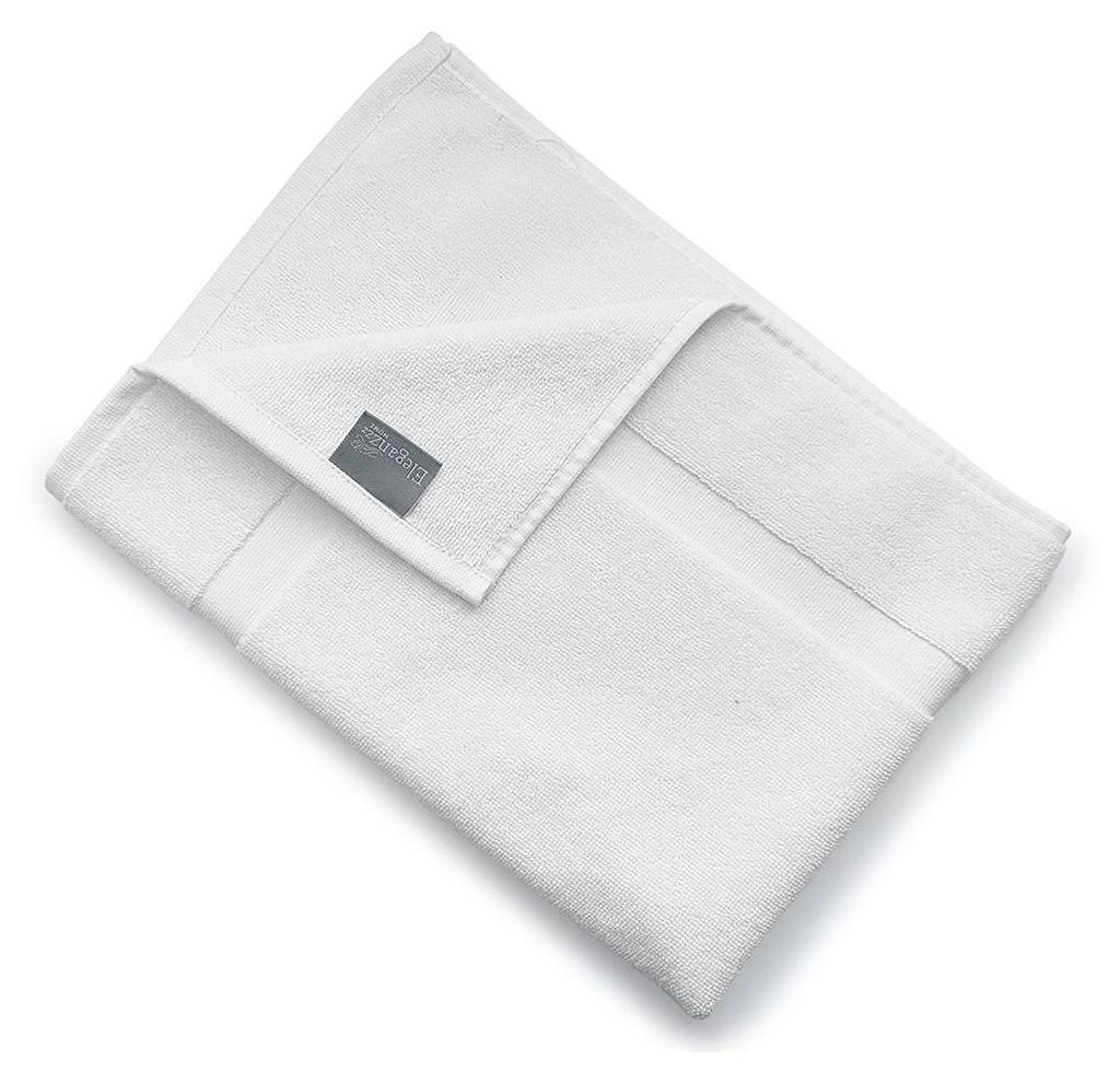 Eleganzzz Badezimmer-Set 12-teilig – Weiß – 100% Baumwolle – 6 Handtücher + 6 Badetücher