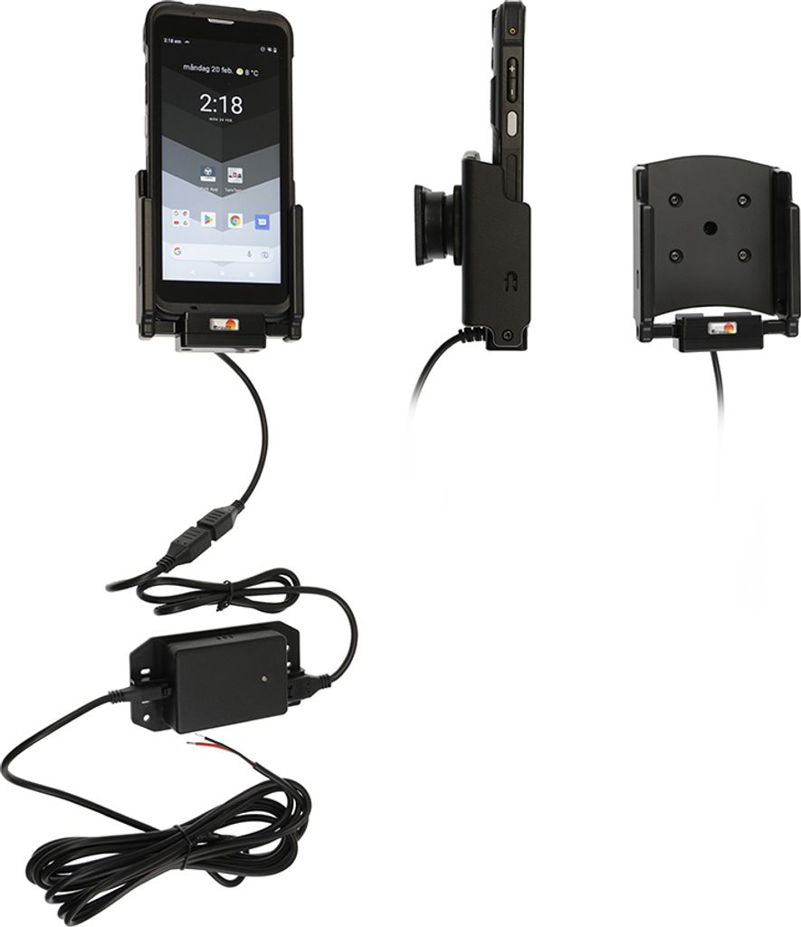 Brodit Gerätehalter 713343 mit Ladefunktion - für Smartphones - Webfleet Pro M