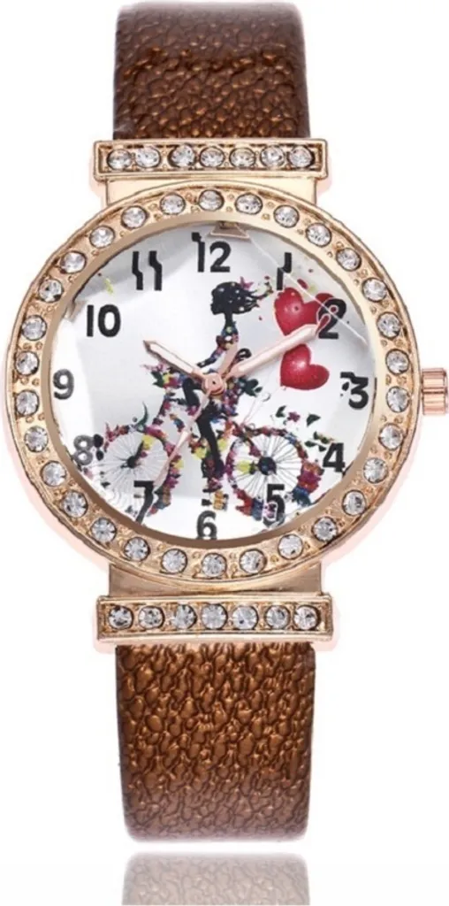 Orologio Donna Zircon Heart Marrone KP12911 | Eleganza Italiana Vera