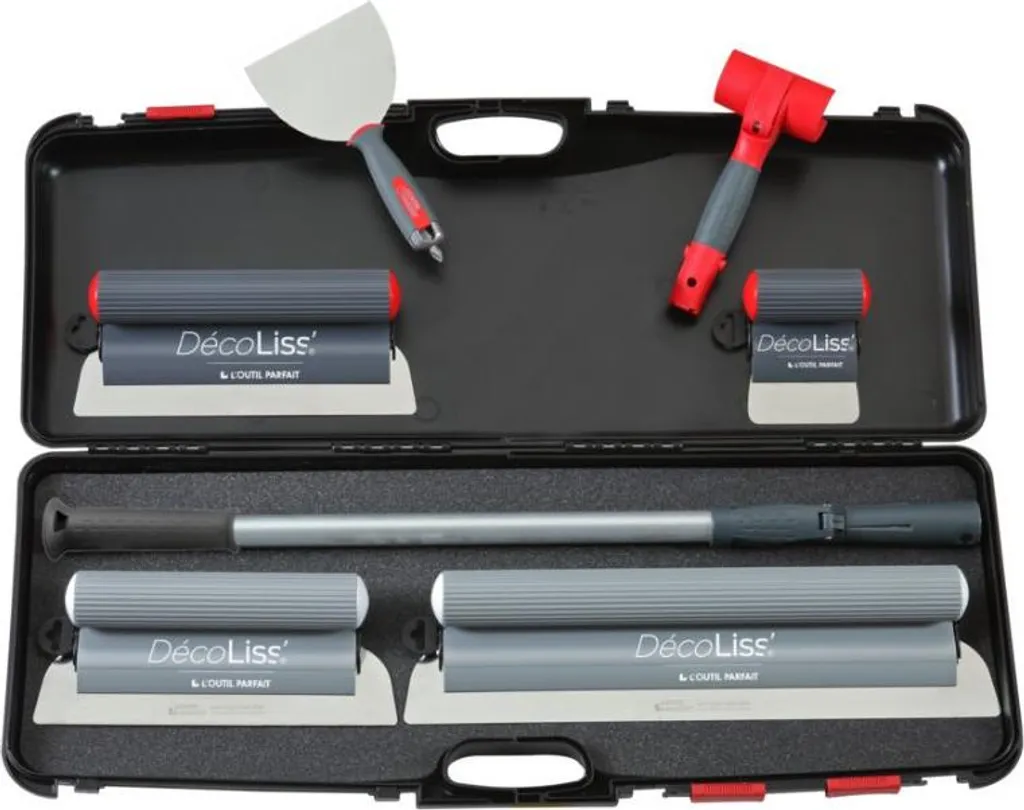 Kit de lissage DécoLiss pour murs et plafonds - Pack 7 pcs complet