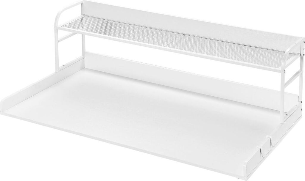 Waschmaschine-Trockner-Arbeitsplatte mit Ablagefläche 54"x27" Holzabdeckung für Waschmaschine und Trockner, weiß