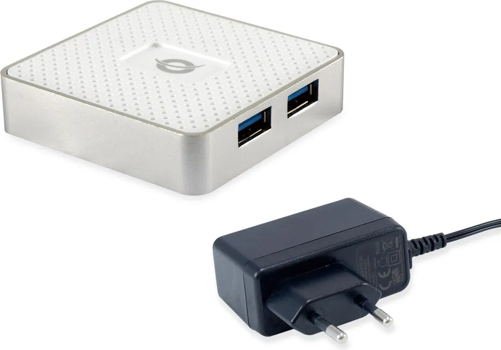 Conceptronic HUBBIES03W CONCEPTRONIC USB-Hub 4-Port 3.0 ->4x3.0 5Gbps m.Netz. ws