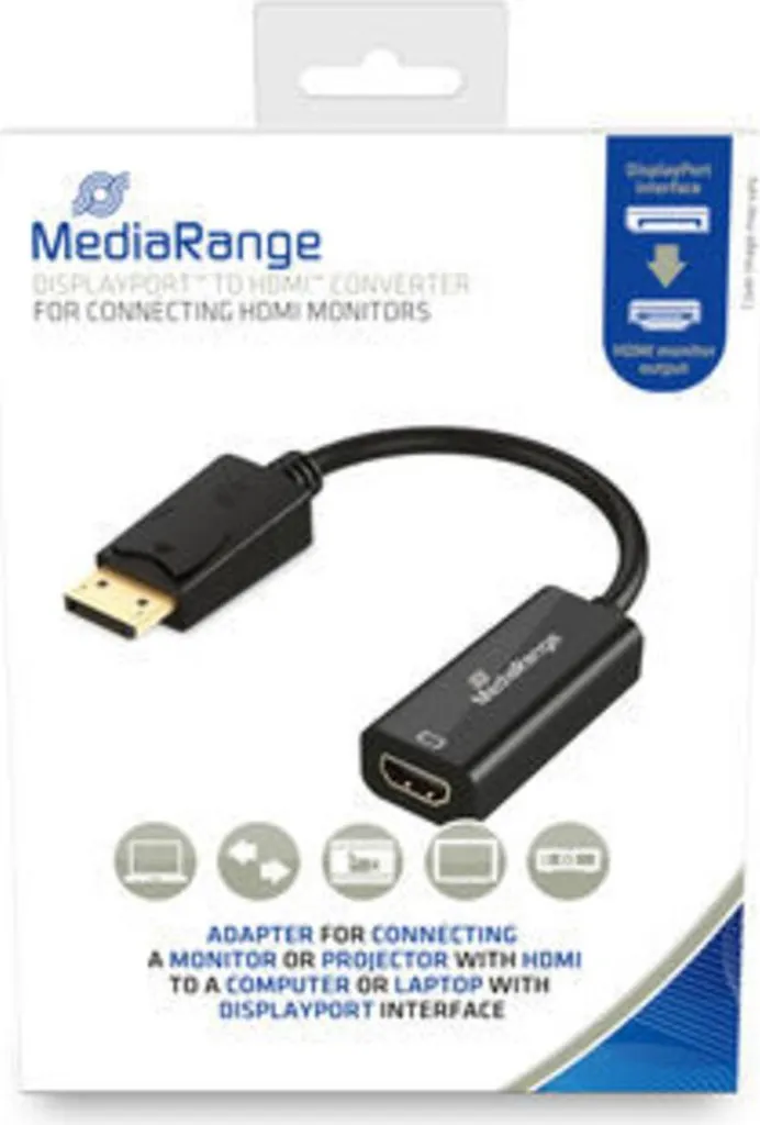 MediaRange MRCS175: Convertitore DP a HDMI 10Gbit/s Alta Qualità