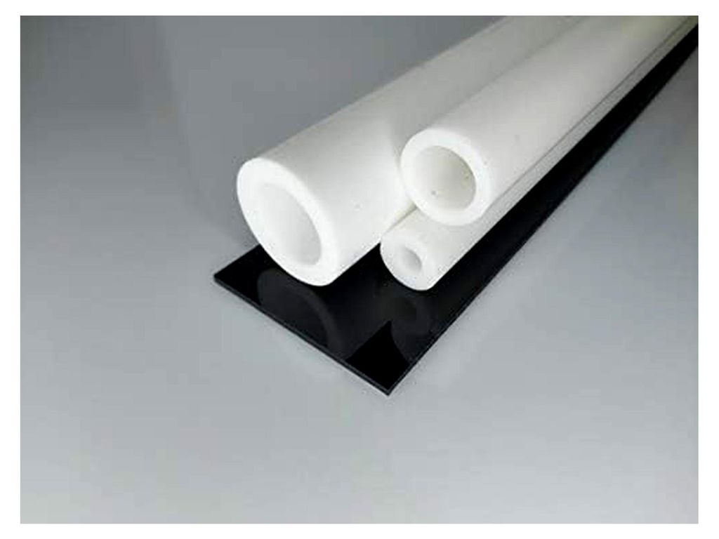 Hohlstab PTFE weiß Ø 30 * 15 mm, Lang 500 mm Kunststoffrohr (Teflon) Rohr