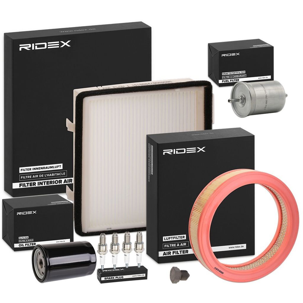 RIDEX Inspektionspaket Filterset für VW GOLF II (19E, 1G1) Jetta II (19E, 1G2, 165)