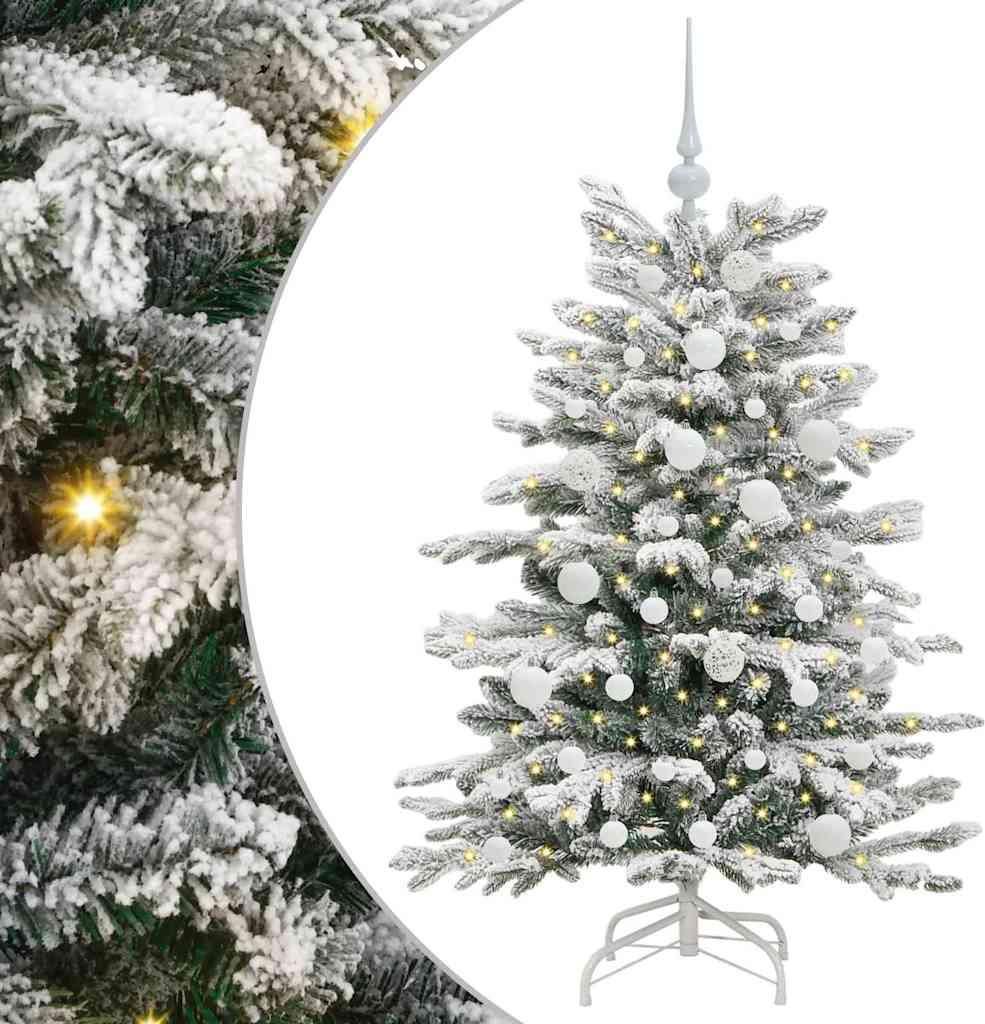 "Winteraktion" Künstlicher klappbarer Weihnachtsbaum Weiß 120 cm PE und PVC - Weihnachtsgirlanden CC14392
