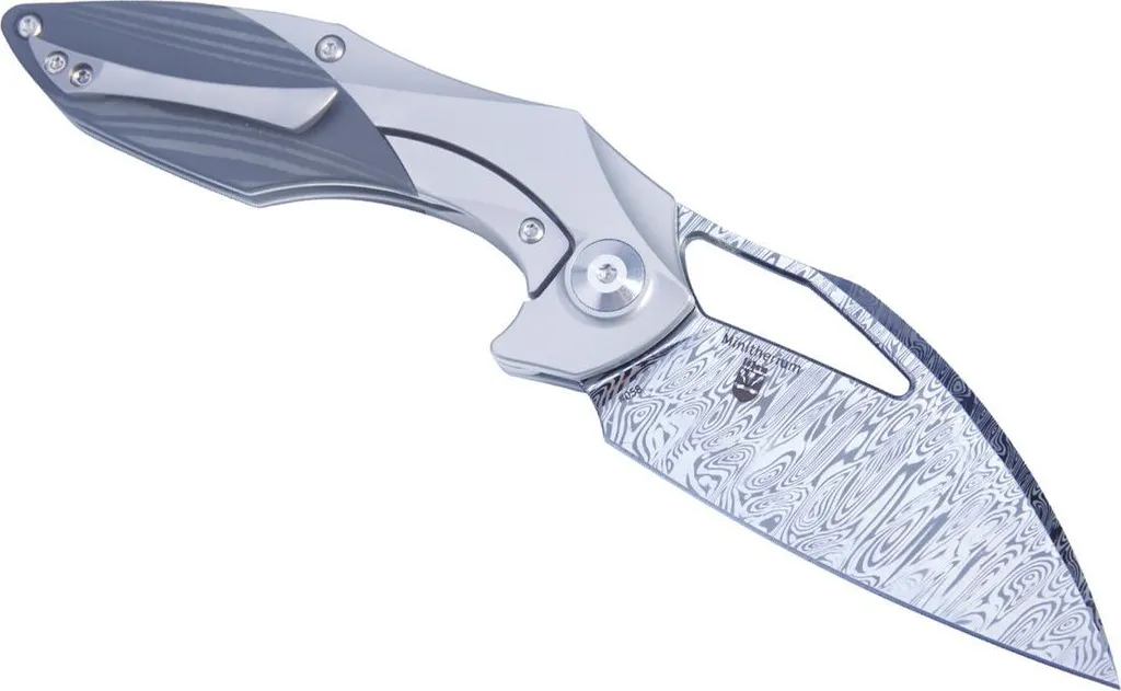 Couteau Minitherium Damasteel Odin : lame damas haut de gamme unique