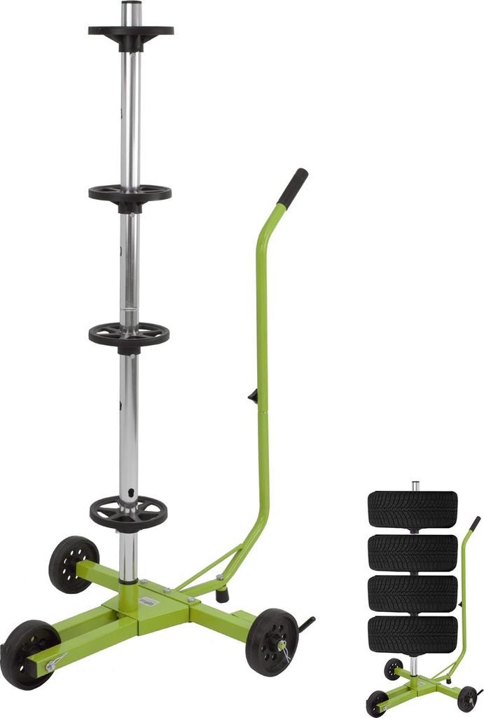 Felgenbaumwagen fahrbar 60x83x119 cm Traglast 100 kg Felgenbaum Reifenständer Reifenwagen Felgenständer