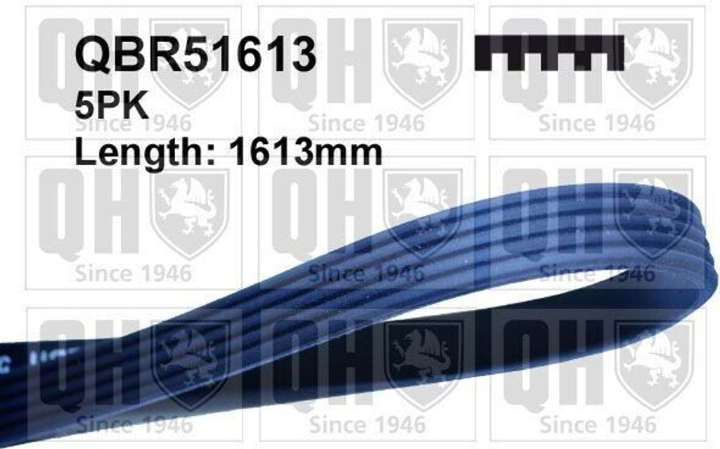 QUINTON HAZELL Keilrippenriemen 1613mm für SAAB 9000 Schrägheck QBR51613