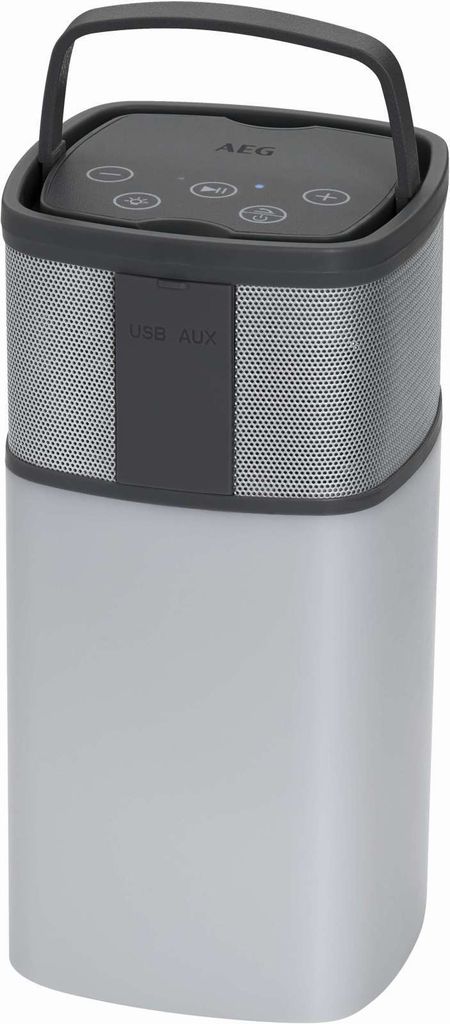 AEG Bluetooth Lautsprecher BSS 4841 19,5x9,5x69,5 cm Grau Produktbild 