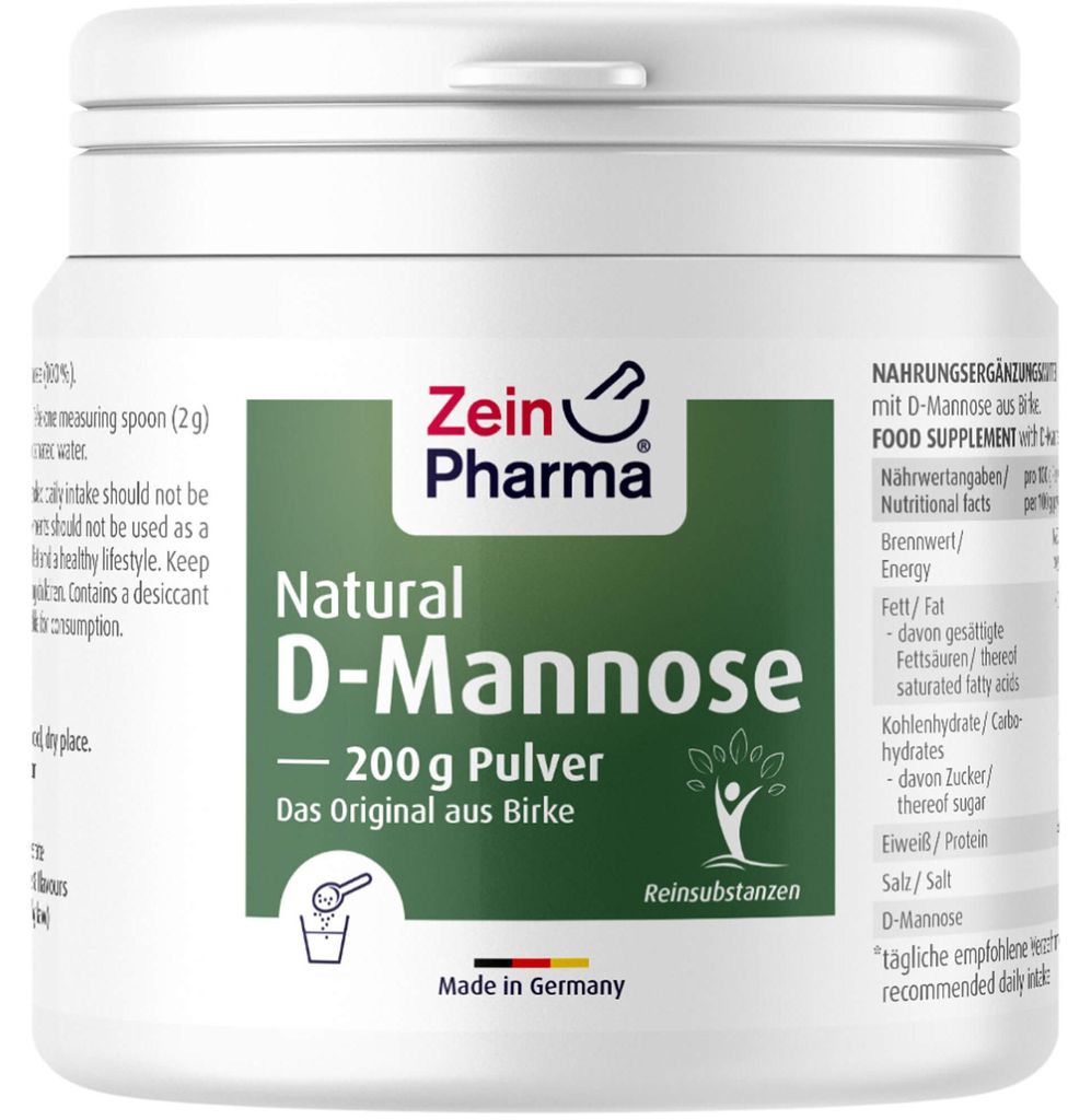 Zein Pharma přírodní d-manóza, prášek, 200 g 13779 Obrázek produktu 