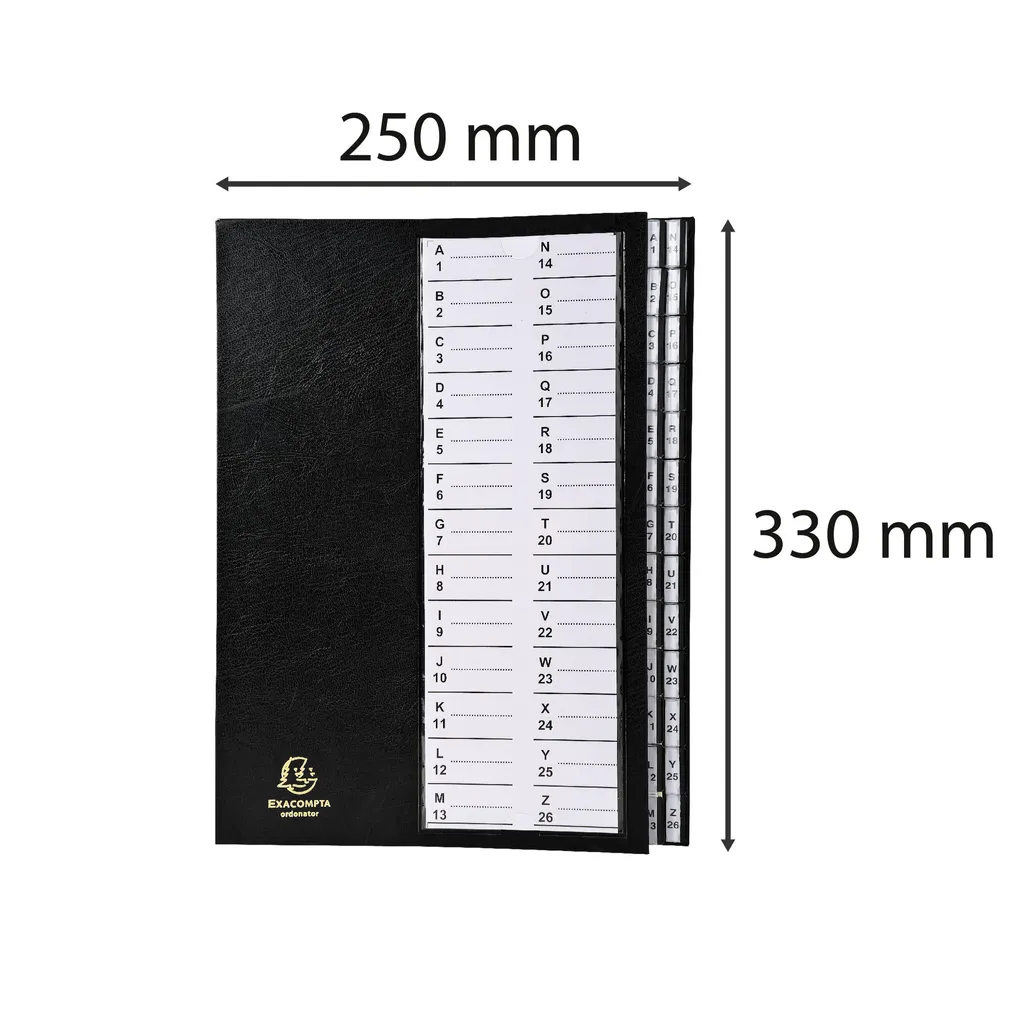 Organiser ses Documents A4 avec le Trieur Exacompta 26 Cases Noir 621226E - 7