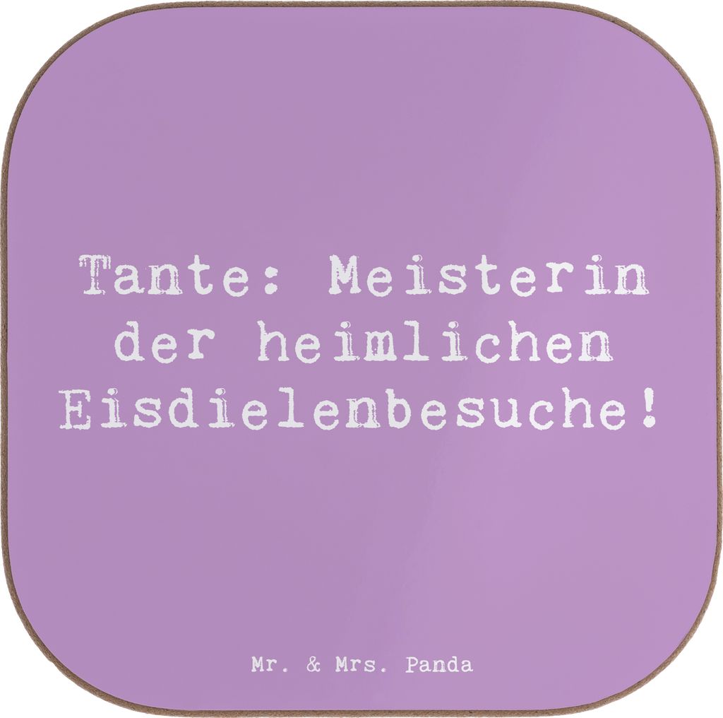 Mr. & Mrs. Panda Getränkeuntersetzer Spruch Tante Produktbild 